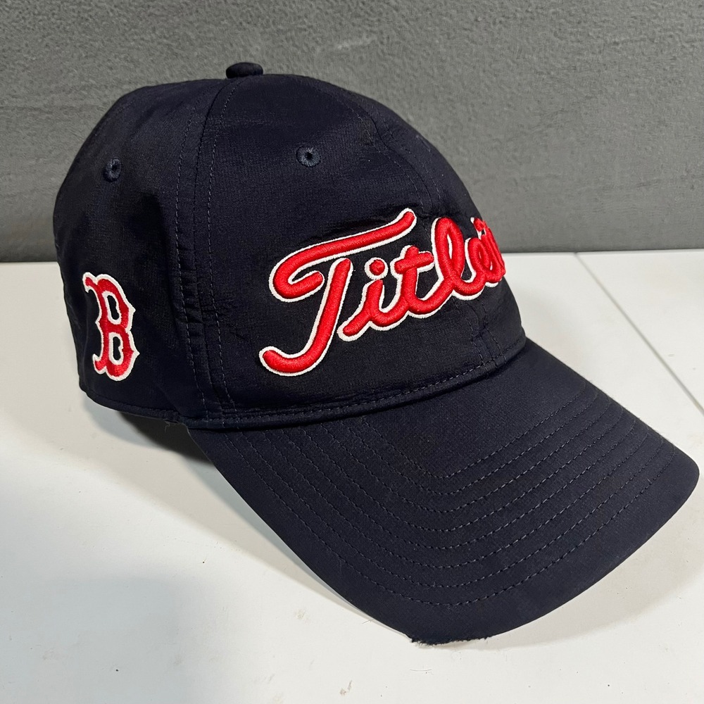 Titleist Boston Red Sox Golf Hat Navy Blue Red 47 Brand Snapback OSFA Cap